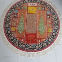 قالیچه گرد ، فرش گرد ،دستباف ، پادری