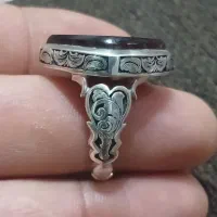 انگشتر نقره مدل نقطه ای