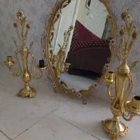 آینه شمعدان به همراه چند