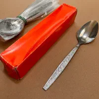 سرویس قاشق و چنگال استیل استفاده‌نشده طرح قدیمی