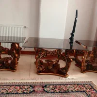 میز غذا خوری 6نفره و میز عسلی