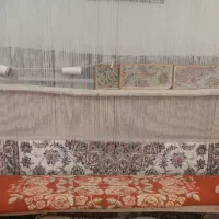 قالی نیمه بافته