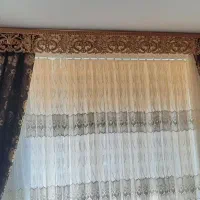 پرده جنس کتان ترک وتورصدفی