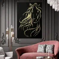 تابلو نقاشی اسب مدرن