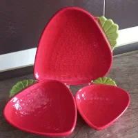 اردو خوری  سرامیک طرح توت فرنگی در سه سایز