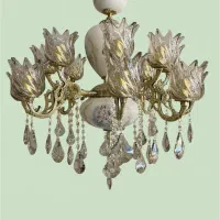 لوستر۱۲ شعله سرامیکی( تعویض لوستر کهنه با نو)