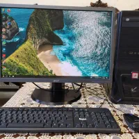 کامپیوتر پرقدرت i7 رم 8 گرافیک 2 مانیتور 22 LED