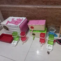 وسایل قفس آبخوری دانخوری لانه بزرگ