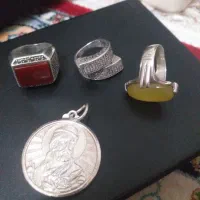 شمایل وانگشتر نقره