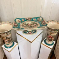دو ست گلدان و میوه خوری فروش فوری