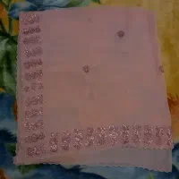 روسری حریر صورتی، نو