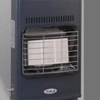 بخاری گاز سفالی آبسال قابلیت نصب  زمین ودیوار هیتر