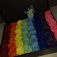 باکس گل جذاب روبانی
