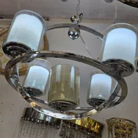 لوستر.راما.تمام برنجی۸+۸شعله جدیدکلاسیک برنج KY88