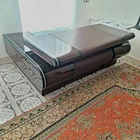 میز مدیریتی چوب گردو و چرم طبیعی