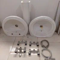 شیرآلات و کاسه و پایه روشویی
