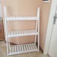 استند گلدان ۳ طبقه چوب روس