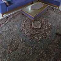 فرش ۶ متری رنگ فیروزه ای