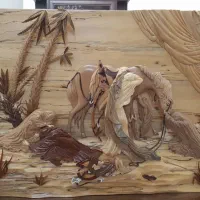 تابلو معرق منبت کار دست فوری فروشی ۵۵×۷۵