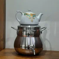 کتری قوری استیل شیر دار