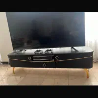 صندلی اصلاح زیر تلویزیونی مجسمه گوز و ویترین
