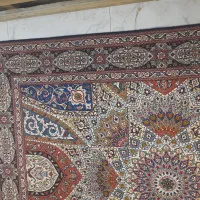 یک جفت قالیچه تبریز چله ابریشم نقشه گنبدی