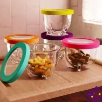 ظروف 6تیکه  شیشه ای