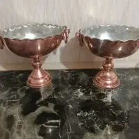 دو عدد ظرف مسی