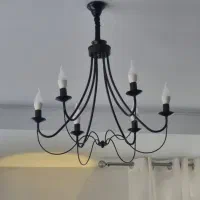 دو تا لوستر شش شعله همراه لامپ