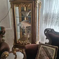 گنجه پایه بلند منبت کاری مناسب جهیزیه تخفیف داره