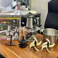 خردکن دو کاسه 12 تیغ تیتانیومی سیلور کرست/غذاساز