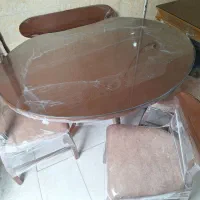 میز ناهار خوری خرچنگی ۵ نفره با کیفیت تمام چوب