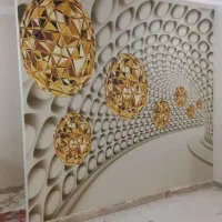نصاب کاغذدیواری رولی۲۲۰ وپوستر3Dپرده تیوی وال قساط