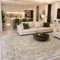 فرش 9متری سبز صدفی حسینی آزادی 1200شانه