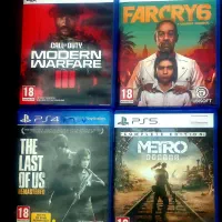 ۴ دیسک ارجینال ps5 و ۸ دیسک ارجینال ps4