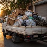 کارتن ضایعات و بطری فلزی