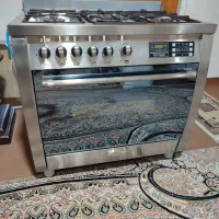 اجاق گاز فر دار تمام استیل