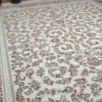 فرش سه تخته نونونوبادوجفت پشتی نونونوگل ابریشم