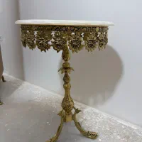 میز گرد برنزی گل رز سنگین قطر ۷۰سانت