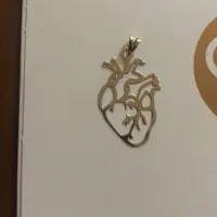 پلاک طلا تمام عیار طرح قلب
