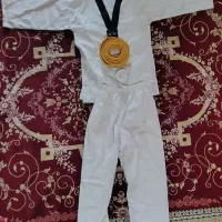 لباس تکواندو با کمربند زرد سایز۲