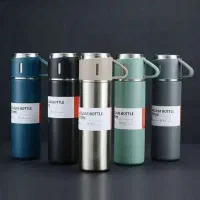 فلاسک ۳ کاپ در رنگ های مختلف وارداتی