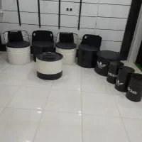 میز کانتر به همراه مبل وپافر