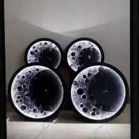 تابلو ماه و ساعت شیک