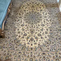 فرش کاشان گل ابریشم دست دوم