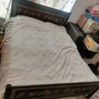 تخت دونفره چوب و فلز