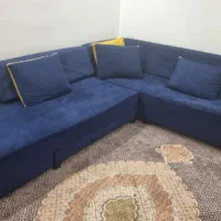 مبل تخت خواب شو سورمه ای