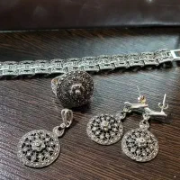 سرویس تراش خورده نقره بسیار زیبا
