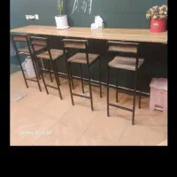 میز MDFبا ۱۰ عدد صندلی وتاپینگ  آش وغذا وکباب پز
