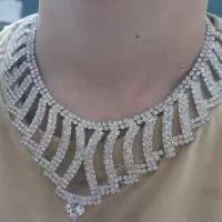 ست گردنبد با گوشواره مجلسی